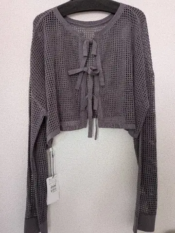 [ 새상품 ] 정가 13,500엔 Vin 메쉬 2WAY 스타일 가디건