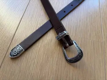 시루무린 searoomlynn 다크 브라운 가죽 벨트