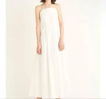 snidel 백 오픈 캐미 개더 드레스