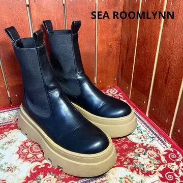 SEAROOMLYNN 사이드 고어 부츠 블랙 L 통굽