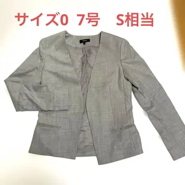 7호 S 상당 띠어리 가을/겨울 노카라 자켓 라이트 사키소니