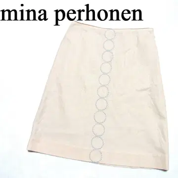 미나 페르호넨 tambourine 탬버린 자수 스커트 38 베이지