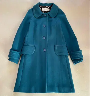 cacharel 롱 코트 프랑스제 틸 컬러