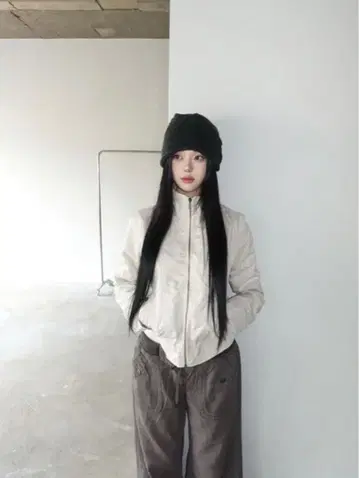 Birthdayeve 가을 베이지 블루종