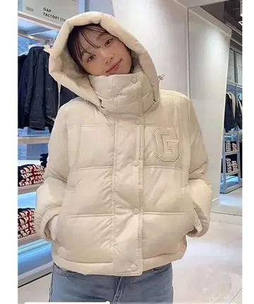 GAP 헤비웨이트 플리마켓 퍼 GAP 로고 자켓