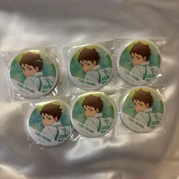 하이큐 오이카와 토오루 횡단막 캔뱃지 세트