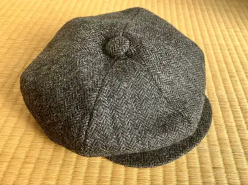 [ USED ] 조나단 리처드 울 헤링본 헌팅 캡