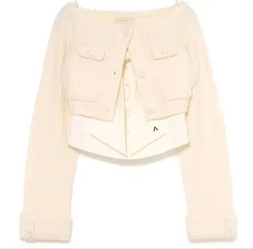 andmary Twiggy tweed ribbon set tops