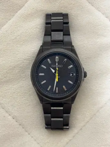 SEIKO master-piece 한정판 솔라 전파 시계 블랙