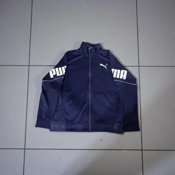 PUMA 빅 로고 트랙 자켓 저지 네이비 S 스포츠