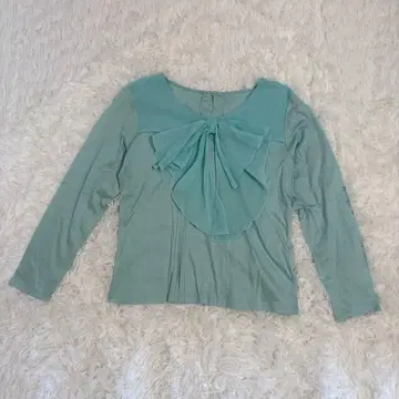 도쿄 스타일 여성용 긴팔 블라우스 S 스카이블루 면 코튼 일본제