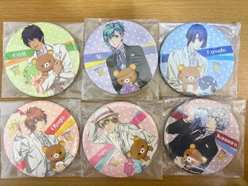 우타프리 리락쿠마 콜라보 캔뱃지 6종