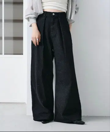 네프 와이드 데님 팬츠/Kastane