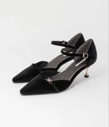 RANDA 모노그램 부품 세퍼레이트 펌프스 블랙 L 사이즈