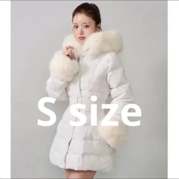 darich 레이디 미디 트위드 다운 코트