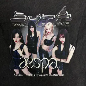 새상품급 aespa 티셔츠 2024 도쿄돔 라이브