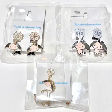 룰로로마닉 체리 액세서리 3종 세트 귀찌 목걸이