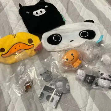 산엑스 가챠 메지루시 파우치 라이트 타레판다 리락쿠마