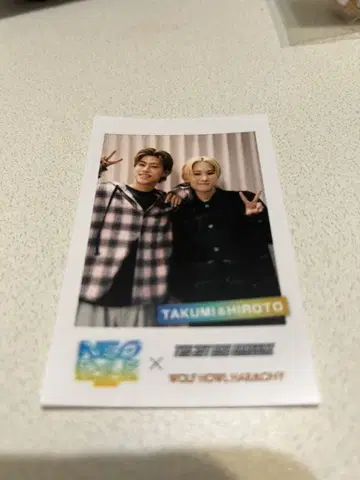 NEO EXILE B상 폴라로이드풍 포토 카드 TAKUMI&HIROTO