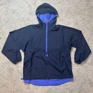 IN SPORT 나일론 자켓 후드 부착 네이비/퍼플 M 사이즈