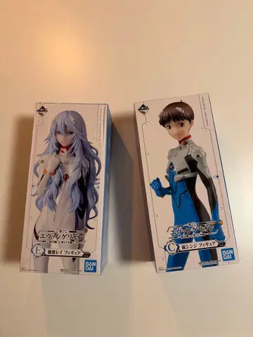 에반게리온 아야나미 레이 & 이카리 신지 피규어 세트