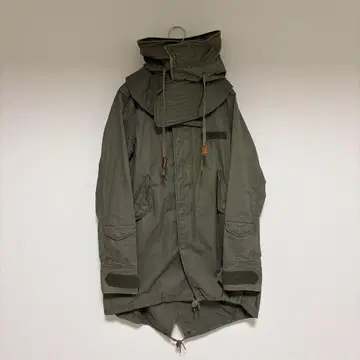 00s Y2K g.o.a 밀리터리 모즈 코트 헤이세이