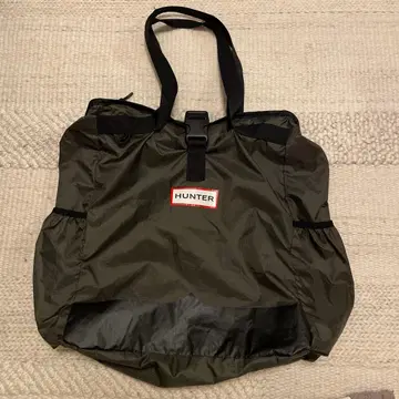 HUNTER 헌터 나일론 토트백 패커블 접기 블랙 블랙