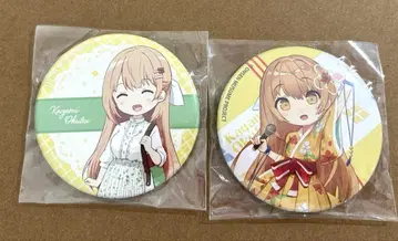 온천무스메 오쿠츠 카가미 캔뱃지 2개 세트