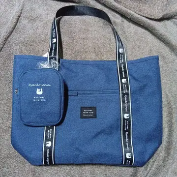 새상품 나츠메 우인장 토트백 소형 파우치 포함 냥코 선생님