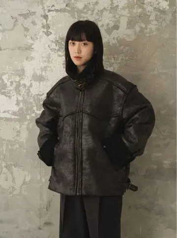 Camphor Wood 페이크 무스탕 B-3 자켓 S