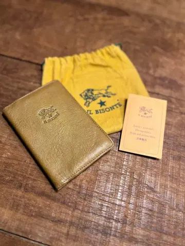 [ 새상품급 ] IL BISONTE 여권 케이스 / 올리브
