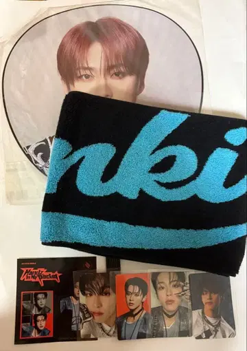 JO1 코노 준키 부채 타월 트레이딩 카드 씰