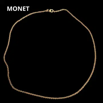 심플 MONET 목걸이 나선형 체인 골드 빈티지