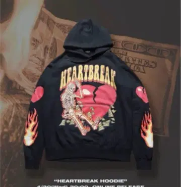 초특가!!! SUGATA heartbreak 후드티 블랙 XL