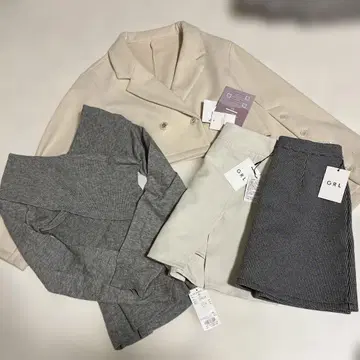 [택 포함 미사용 새상품만] 스나계 안도마리계 깔끔한 코디 묶음 판매