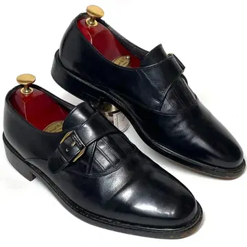 [최고급 / 스위스산] BALLY 발리 몽크 스트랩 블랙 가죽 신발