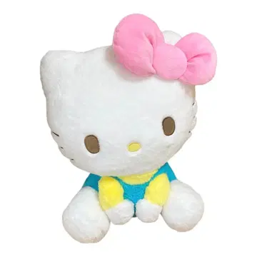 산리오 헬로키티 오스와리 인형 GJ BIG 봉제 인형 리본 핑크