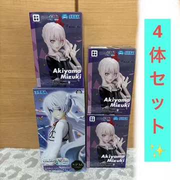 [ 4체 세트 ] 하츠네 미쿠 프로세카 피규어 니고미쿠 아키야마 미즈키
