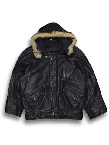 90s 빈티지 레더 파이어맨 재킷