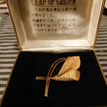 LEAF OF GARDEN 골드 브로치