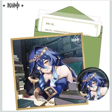 정품 원신 레이라 벌스데이 세트 생일 색지 캔뱃지 명정지일 시리즈