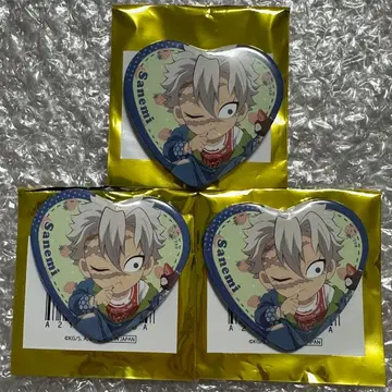 귀멸의 칼날 스트로베리 페스티벌 하트 캔뱃지 캔뱃지 시나즈가와 사네미