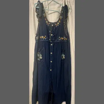 [ 유럽 구제 의류 ] 자수 원피스 FREE SIZE