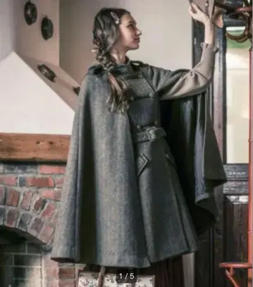 axes femme 엑시즈팜 아우터 케이프 코트 브라운