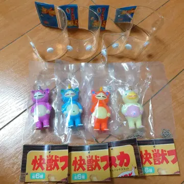 쾌수 부스카 소프트 비닐 볼체인 마스코트 4종 묶음 판매