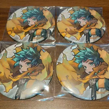 나의 히어로 아카데미아 원화전 캔뱃지 미도리야 이즈쿠 4개 세트 히로아카