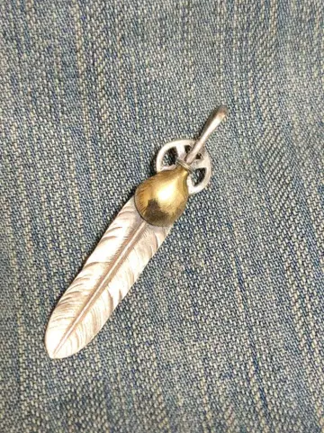 고로즈 goro's 금 장식 콤비 페더 대