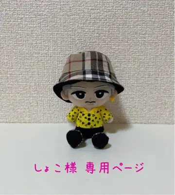 꼬마 인형 옷 모자 버킷햇 핸드메이드 SnowMan 칠인형 2점 세트