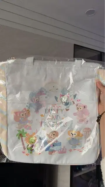 상하이 디즈니랜드 정품 더피 토트백
