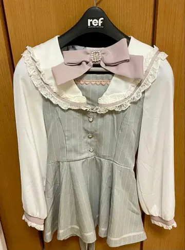 LIZLISA 세일러 카라 셋업 그레이 긴팔